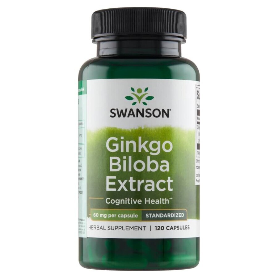 Swanson Ginkgo Biloba Extract, Ginkgo Biloba 120 gélules