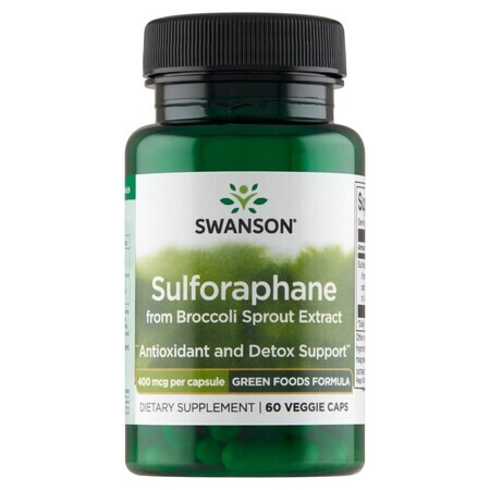 Swanson Sulforaphane, sulforaphane, 60 gélules végétales