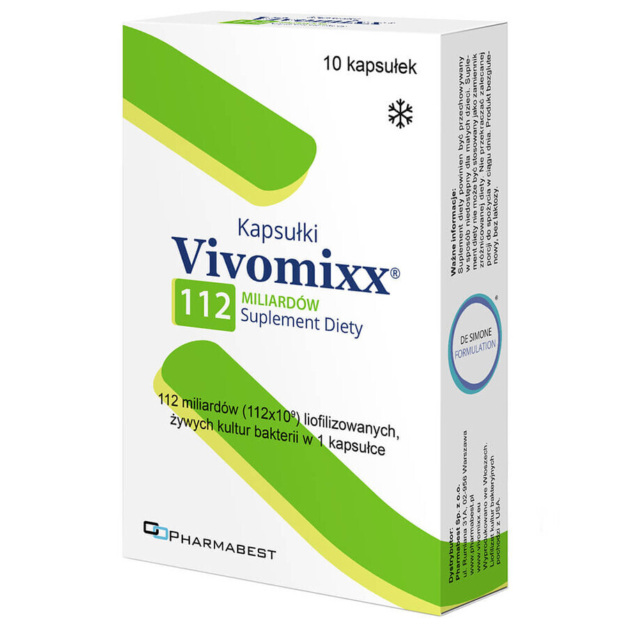 Vivomixx capsules 112 billion, 10 strong capsules