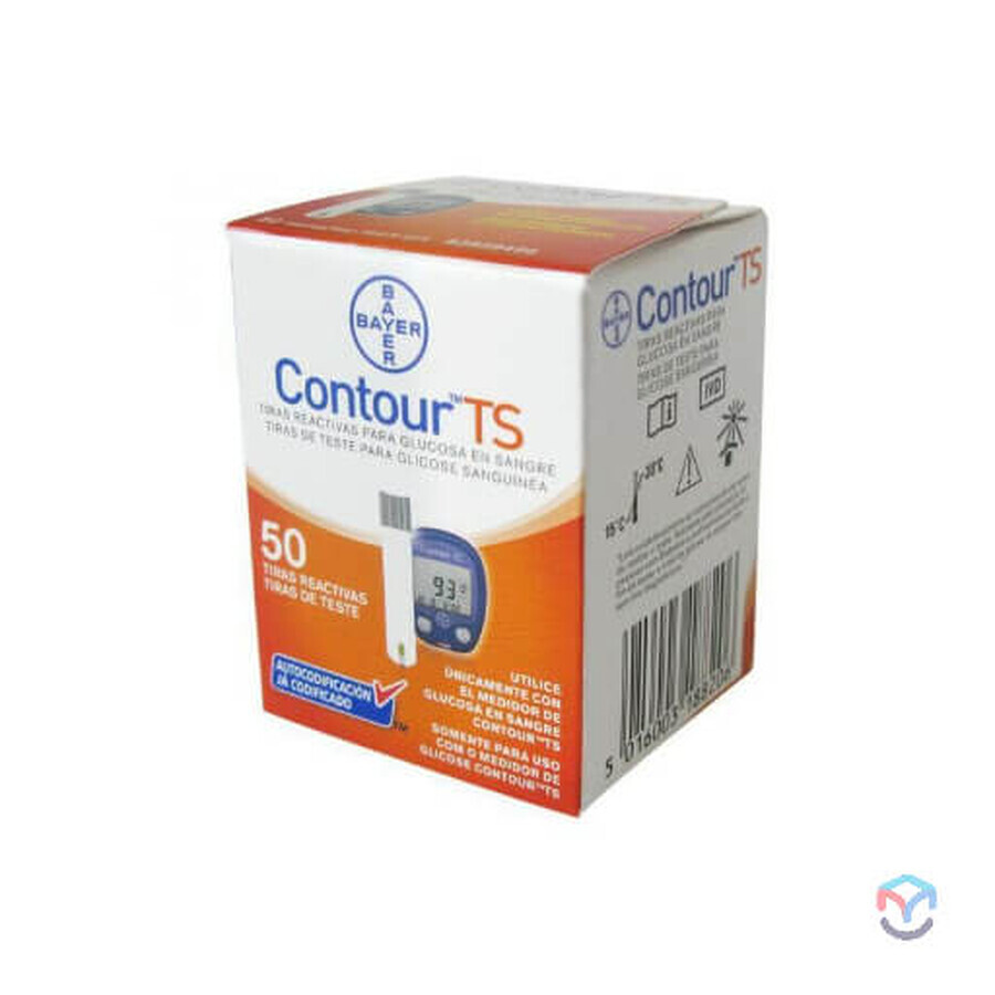 Contour TS, bandelettes réactives, 50 bandelettes