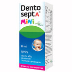 Dentosept A Mini Spray, relief for aphthous ulcers, canker sores and painful teething, raspberry flavor, 30 ml