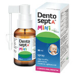 Dentosept A Mini Spray, relief for aphthous ulcers, canker sores and painful teething, raspberry flavor, 30 ml