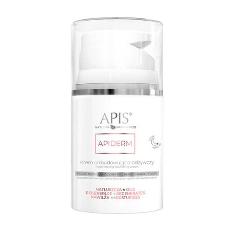 Apiderm, crème de nuit réparatrice et revitalisante, traitement de soin après chimiothérapie et radiothérapie, 50 ml