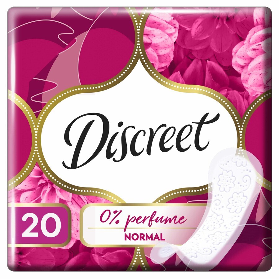 Discreet maandverband, normaal, geen parfum, 20 stuks