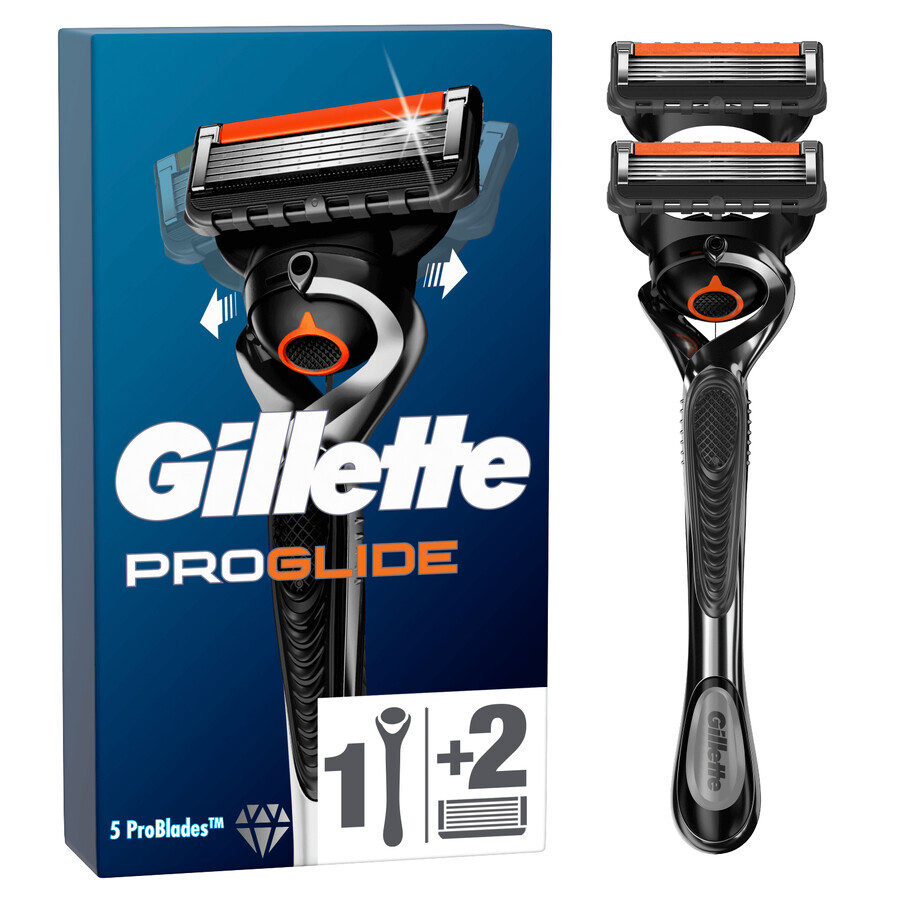 Gillette Fusion Proglide FlexBall, rasoir avec deux lames interchangeables, 1 pièce