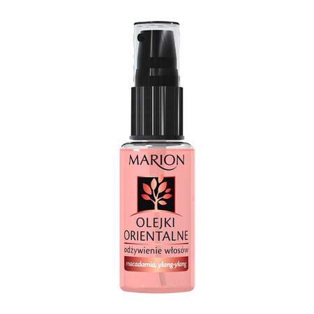 Marion, uleiuri orientale pentru hrănirea părului, macadamia și ylang-ylang, 30 ml