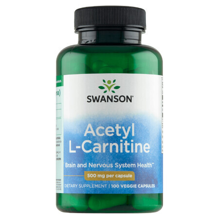 Swanson Acetyl L-Carnitine, L-Carnitine, 100 gélules