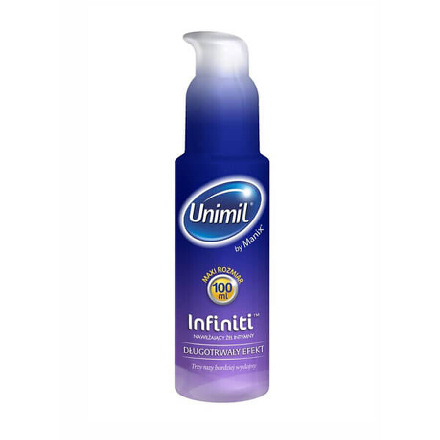 Unimil Infiniti Effet longue durée, gel intime hydratant, 100 ml