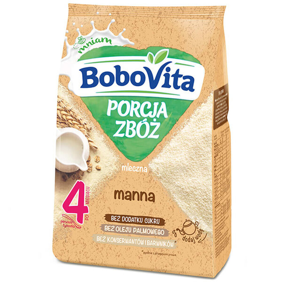 BoboVita Porcja Zbóż Pap manna, melk, geen suiker toegevoegd, na 4 maanden, 210 g