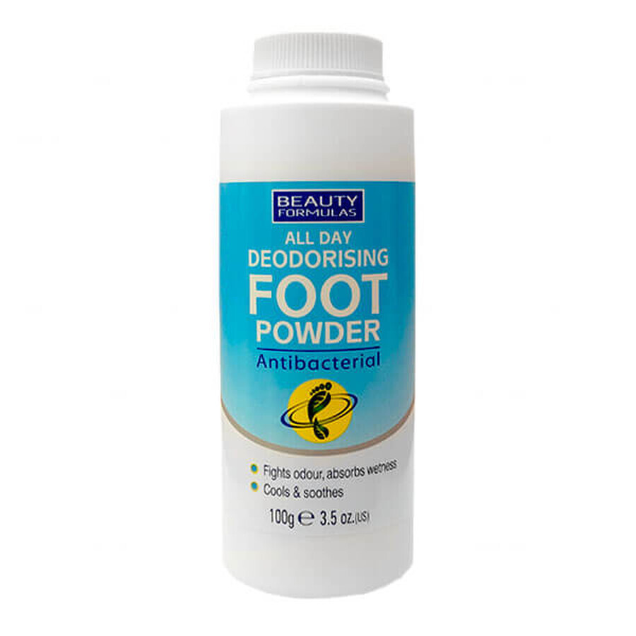 Beauty Formulas, antibacterial foot powder, 100 g