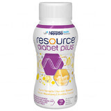 Resource Diabet Plus, saveur vanille, 4 x 200 ml