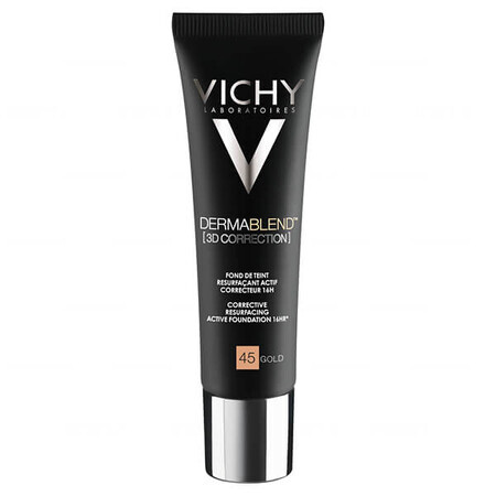 Vichy Dermablend Korekta 3D, hautglättende Grundierung, Nr. 45, Gold, 30 ml