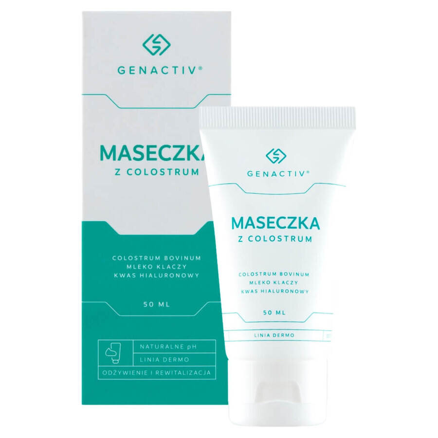 Genactiv, masque facial au colostrum, 50 ml