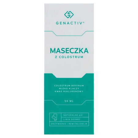 Genactiv, masque facial au colostrum, 50 ml