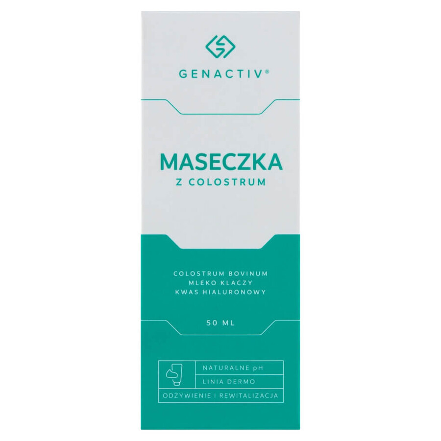 Genactiv, masque facial au colostrum, 50 ml