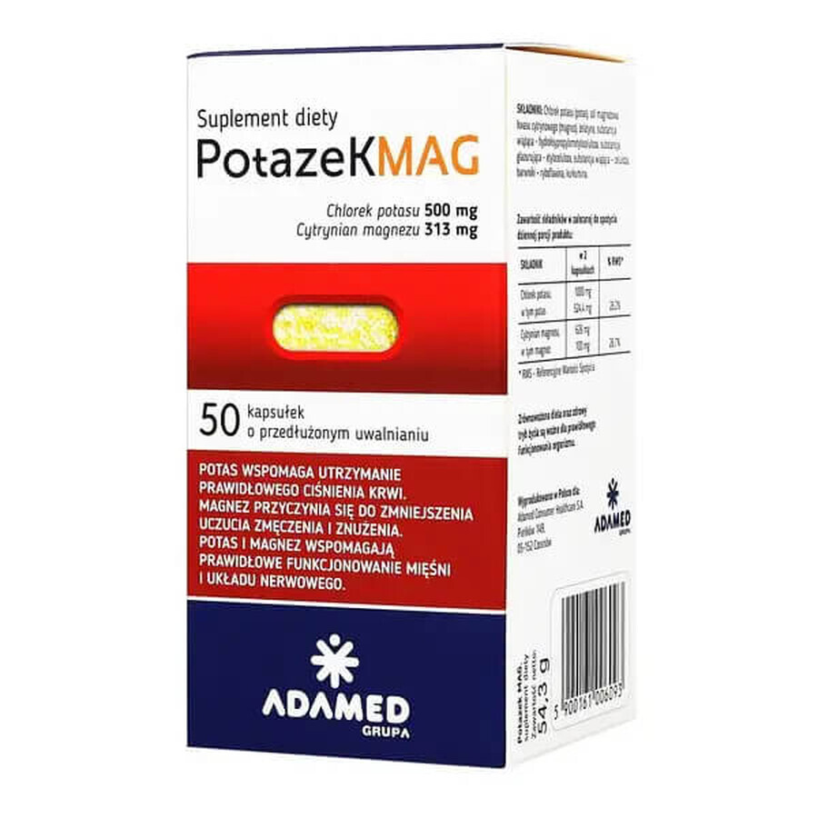 Potazek MAG, 50 capsules