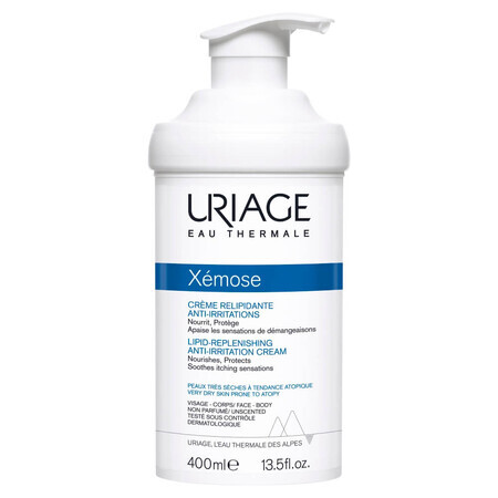 Uriage Xemose, crème pour peaux très sèches, 400 ml