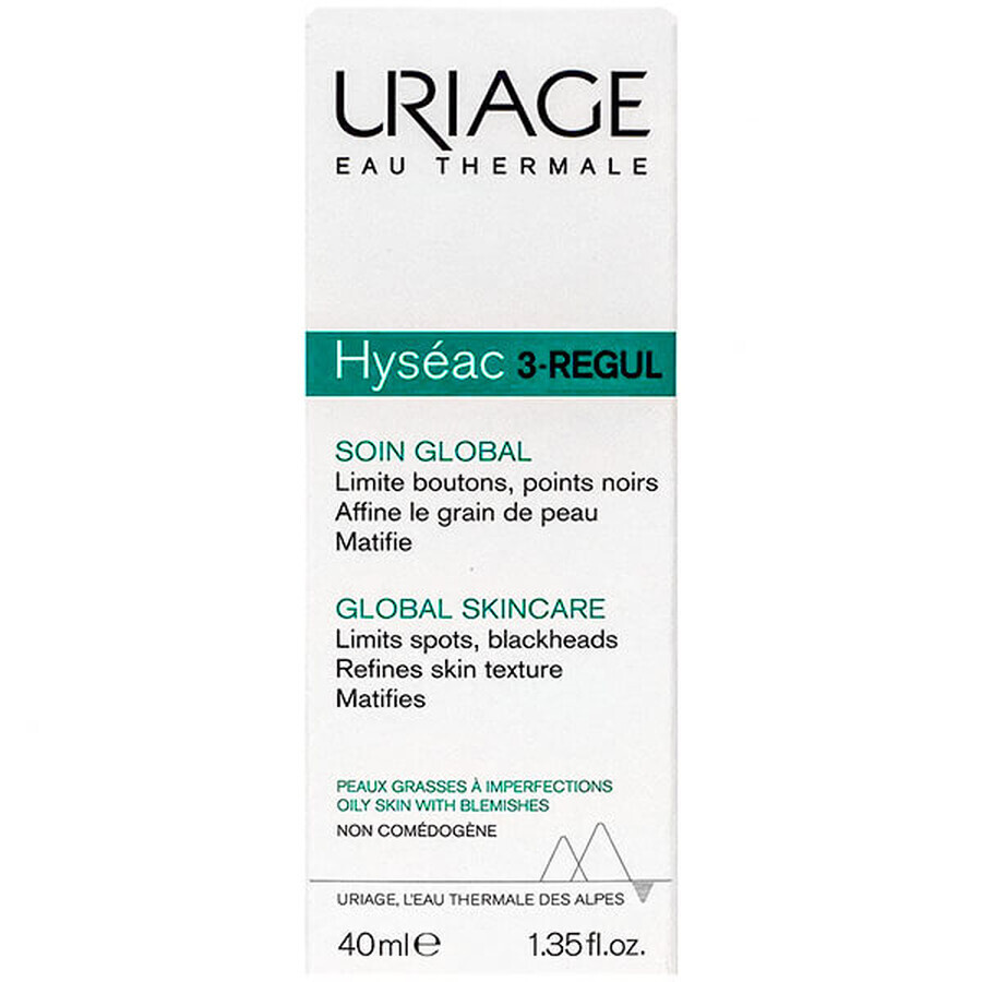 Uriage Hyseac Hydra, regenerating face cream, combination skin, 40 ml