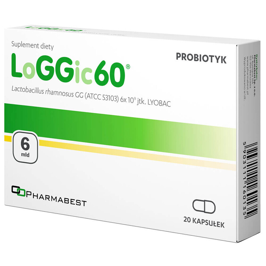 Pharmabest LoGGic60, 20 gélules