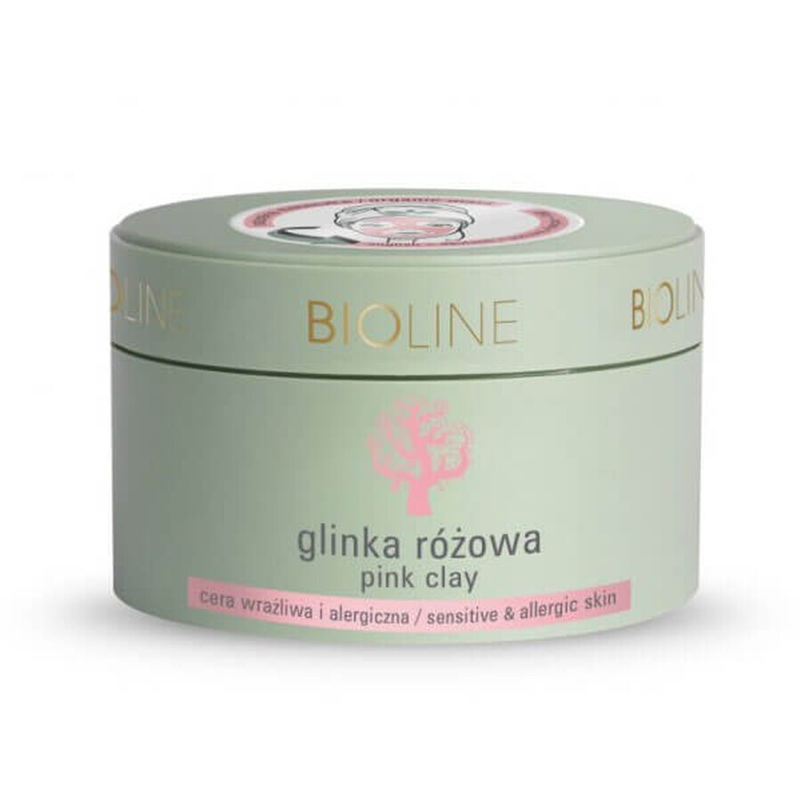 Bioline, pink clay, sensitive and allergic skin, 150 g