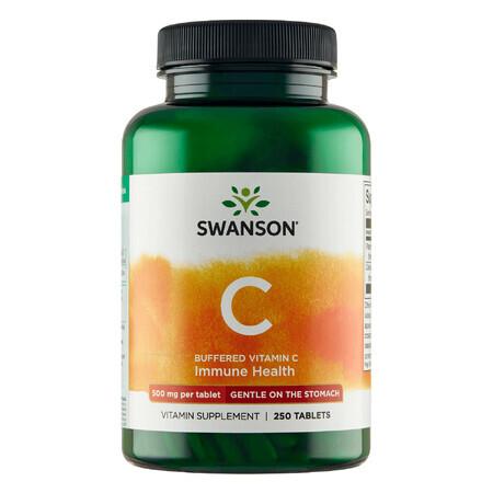 Swanson C, vitamine C tamponnée 500 mg, 250 comprimés