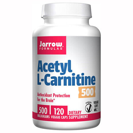 Jarrow Formulas Acetyl L-Carnitine 500, acetil L-carnitină, 120 capsule