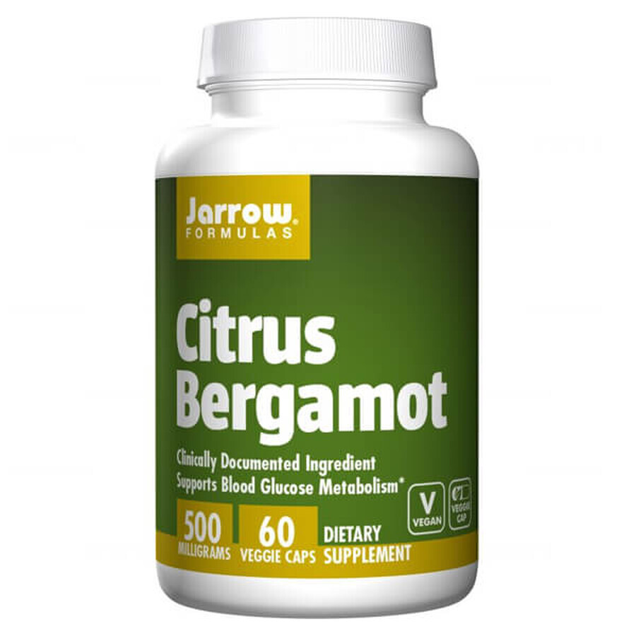 Jarrow Formulas Citrus Bergamot, bergamot oranges, 60 vegetable capsules