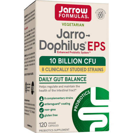 Jarrow Formulas Jarro-Dophilus EPS 10 milliards d'UFC, 120 gélules végétales