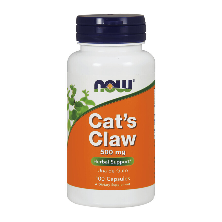 Now Foods Cat's Claw, griffe de chat 500 mg, 100 gélules