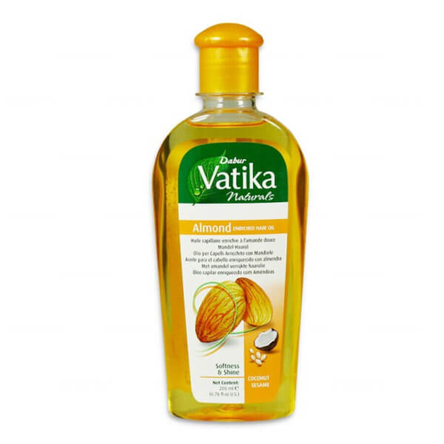 Vatika, huile d'amande pour les cheveux, 200 ml