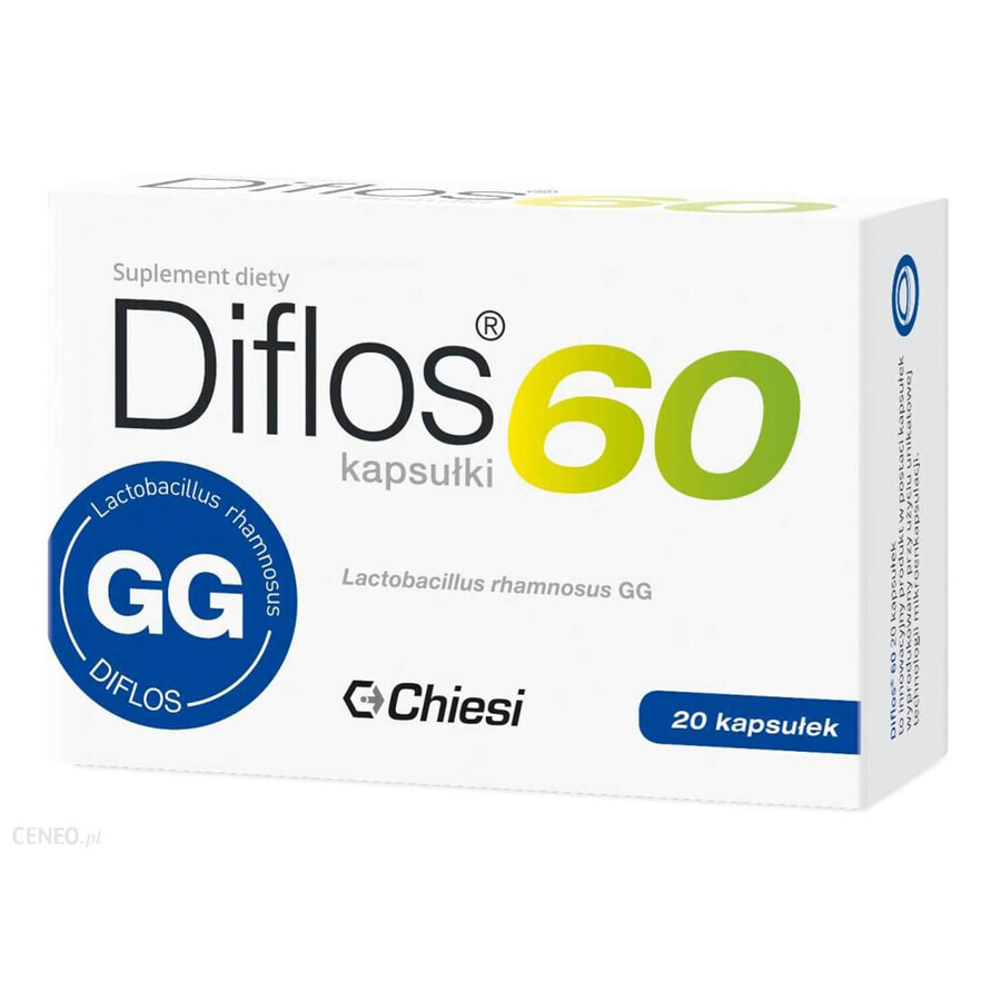 Diflos 60, 20 gélules