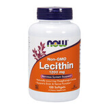 Now Foods Non-GMO Lecithin 1200 mg, lécithine, 100 gélules