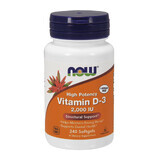 Now Foods, Vitamine D3 2000 IU, 240 gélules