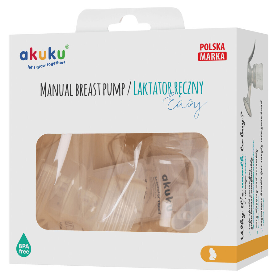 AKUKU, tire-lait manuel, A0306, 1 pièce