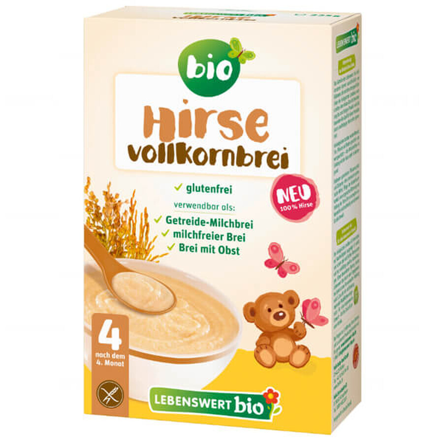 Lebenswert Bio Whole millet porridge, without milk, after 4 months, 225 g