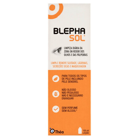 Blephasol, fluide micellaire pour le soin quotidien des paupières sensibles, 100 ml