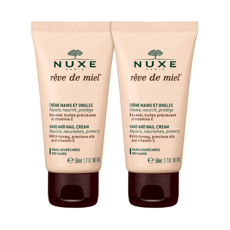 Nuxe Reve de Miel, hand and nail cream, 2 x 50 ml