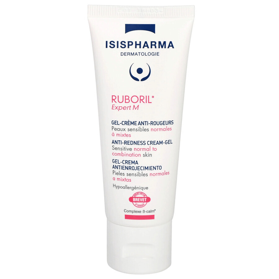 Isispharma Ruboril Expert M, crème pour les peaux à tendance vasculaire et érythémateuse, peaux normales et mixtes, 40 ml