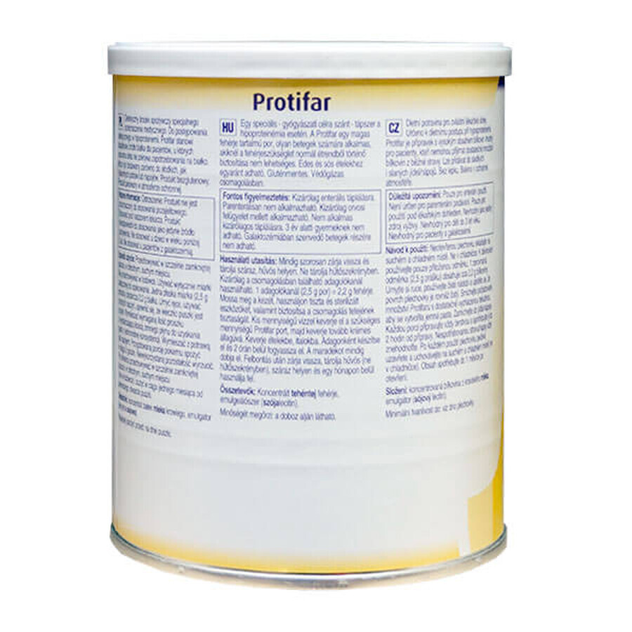 Protifar, produit hyperprotéiné, goût neutre, 225 g