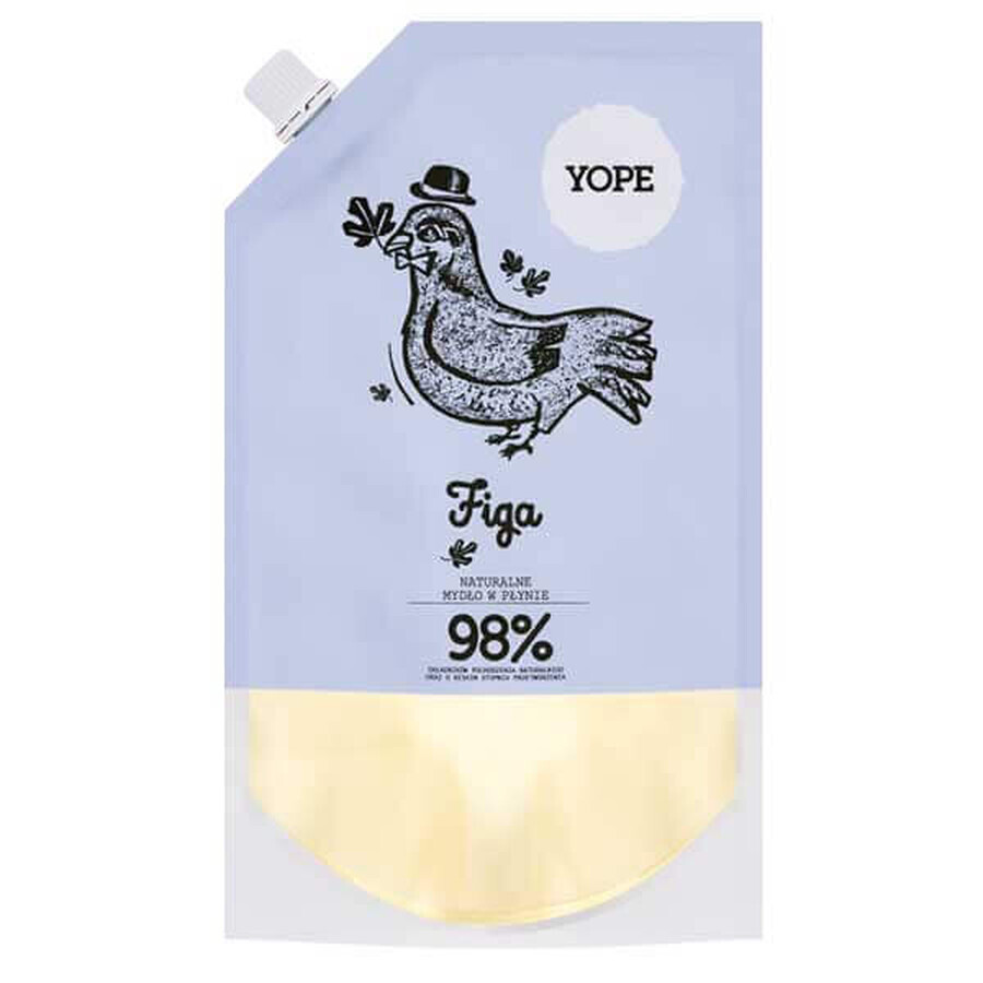 Yope Fig, savon liquide naturel pour les mains, réserve, 500 ml