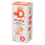 ApoD3 Drops, vitamine D3 400 UI pour les nourrissons et les enfants à partir du 1er jour, 10 ml