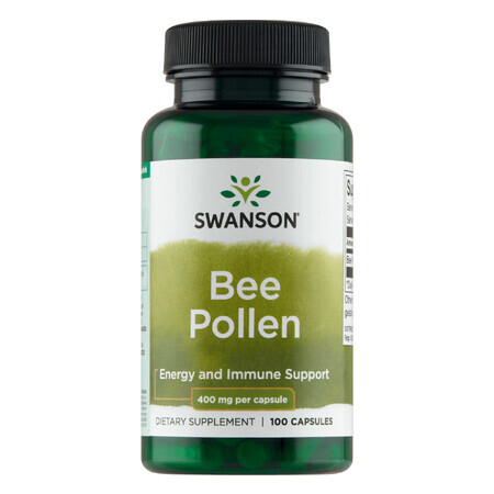 Swanson Bee Pollen, bee pollen 400 mg, 100 capsules