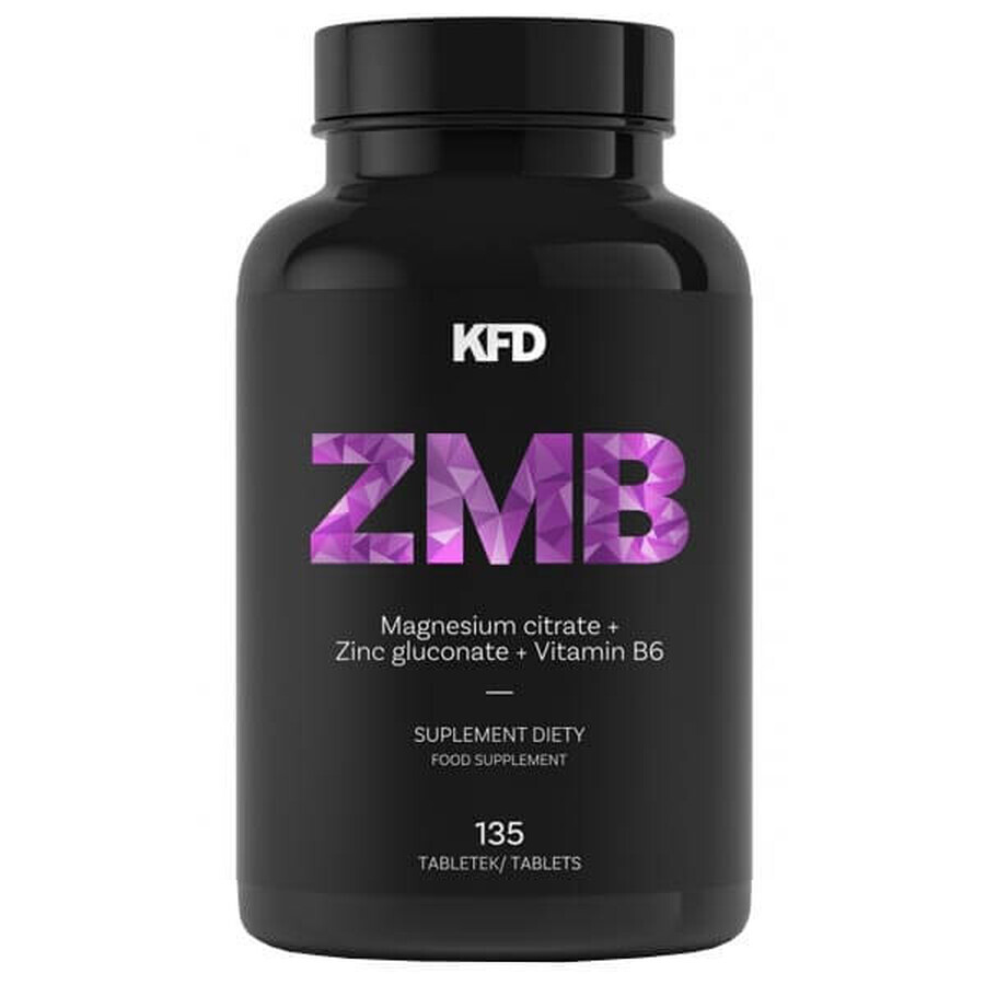 KFD ZMB Magneziu + Zinc + Vitamina B6, 135 comprimate