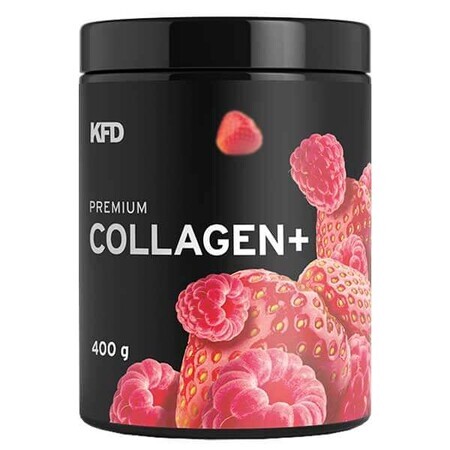 KFD Premium Collagen Plus, goût fraise-framboise, 400 g