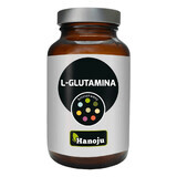 Hanoju, L-Glutamina 500 mg, Aminoácidos, 90 cápsulas