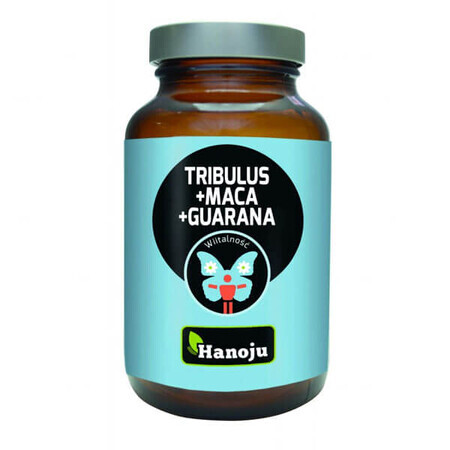 Hanoju Tribulus + Maca + Guaraná, 90 cápsulas