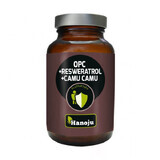 Hanoju, OPC + Resveratrol + Bio Camu Camu 500 mg, 60 cápsulas