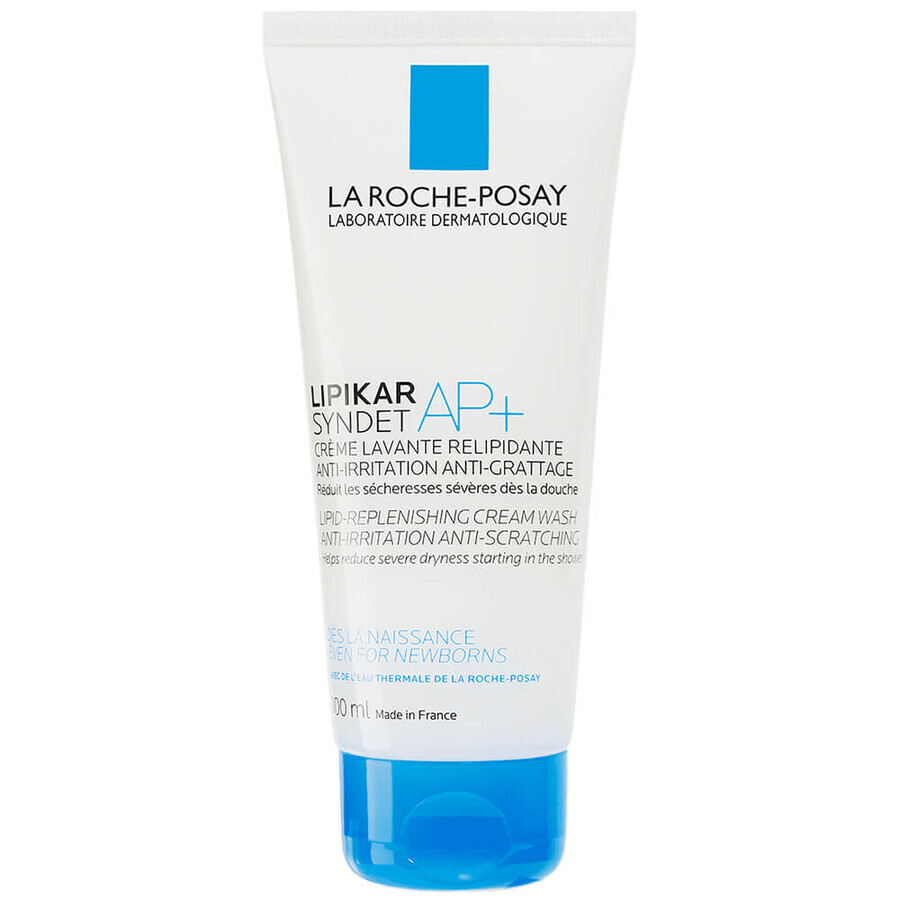 La Roche-Posay Lipikar Syndet AP+, lipidenvullende lichaamscrème, vanaf de geboorte, 200 ml