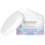 Dermedic Linum Emolient Baby, beurre gras intensif pour le visage et le corps dès le premier jour de vie, peaux sèches, très sèches et atopiques, 225 g