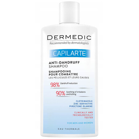 Dermedic Capilarte, shampoo per combattere la forfora e le sue cause, 300 ml